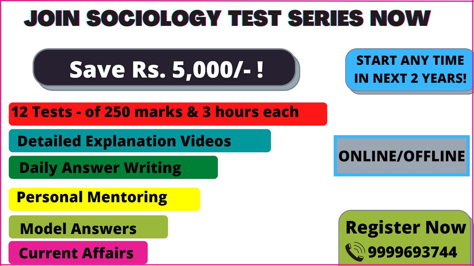  Sociology Test Series 2020/21 